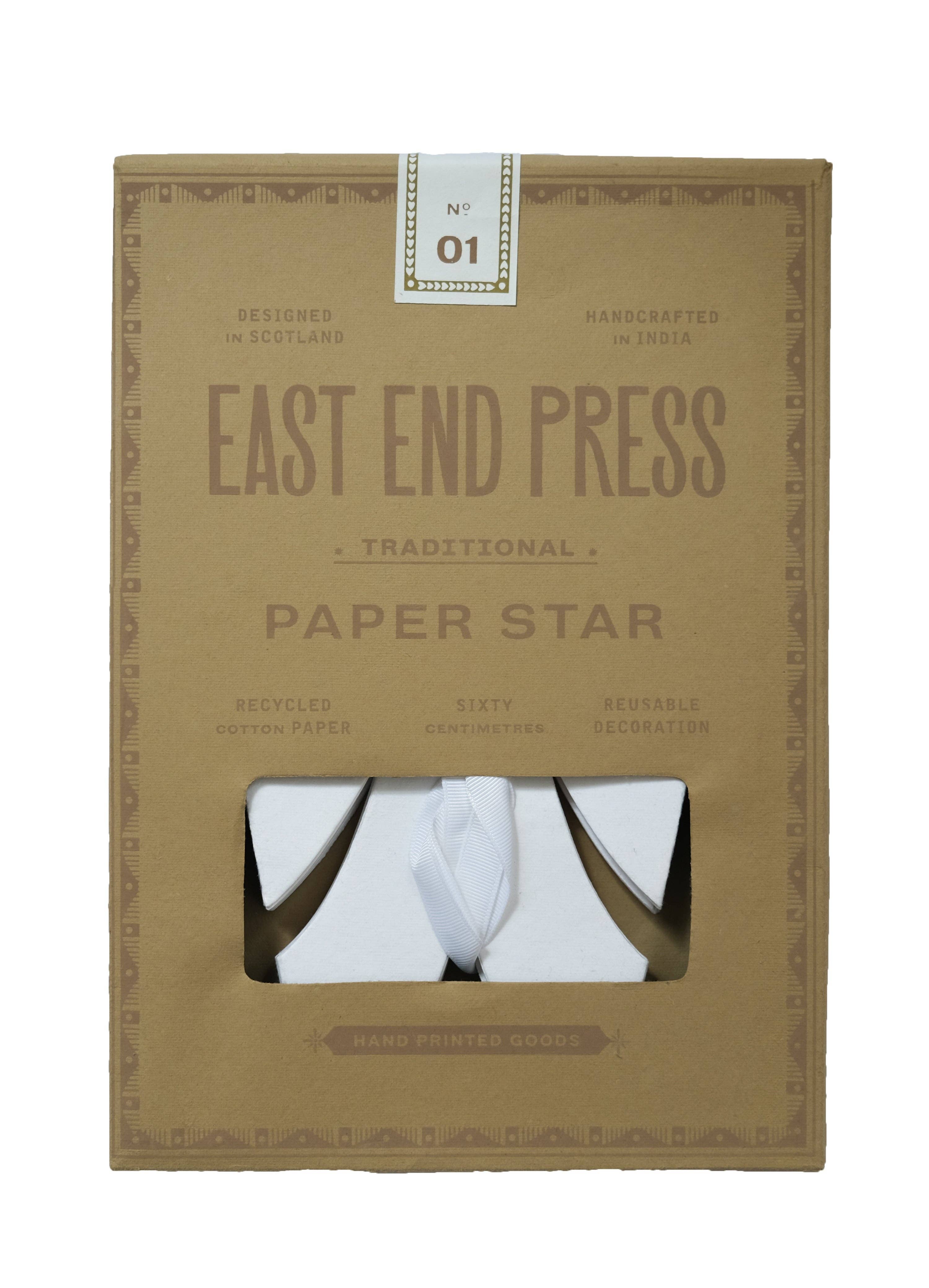 Traditional White Paper Star