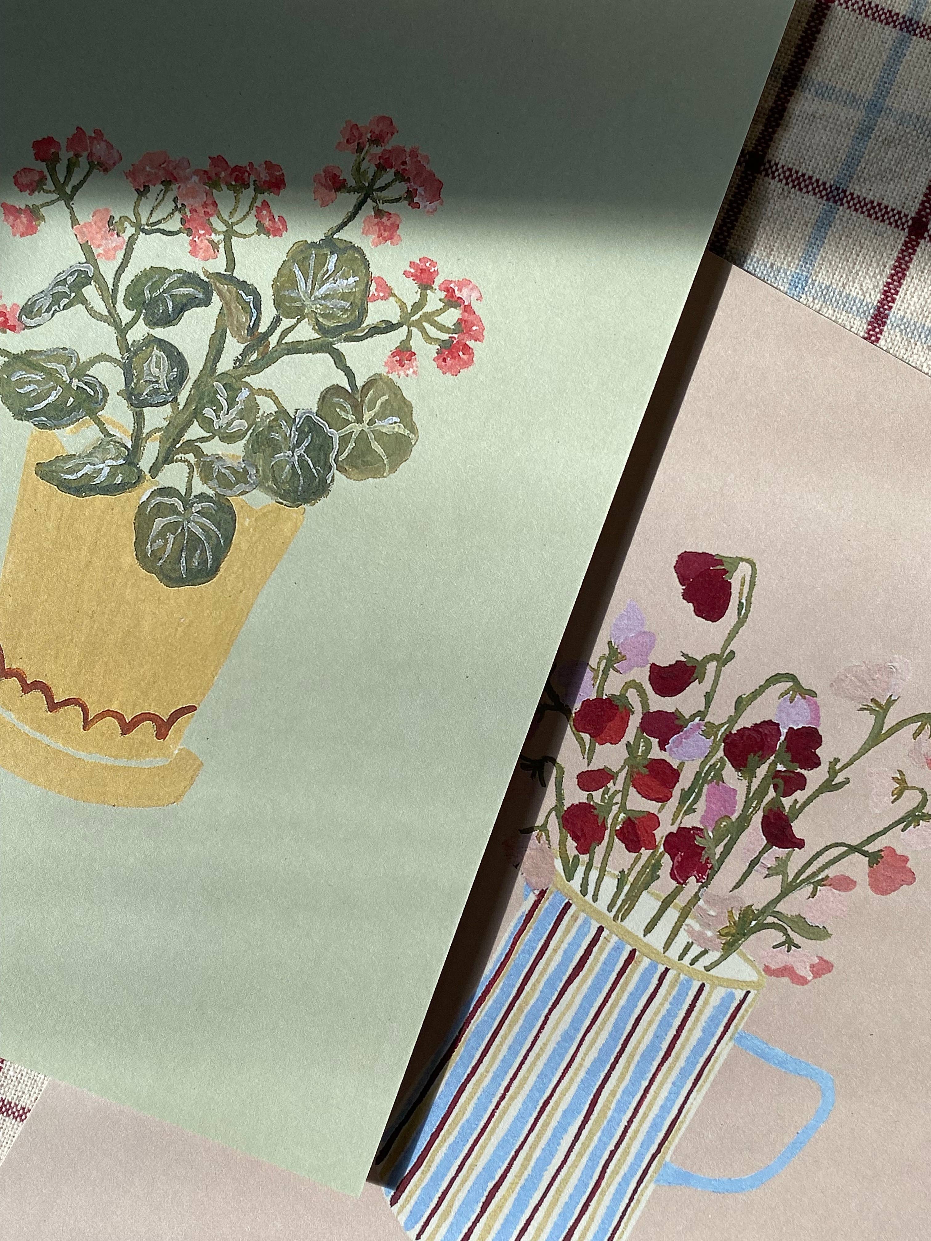 Geraniums | A5 Print