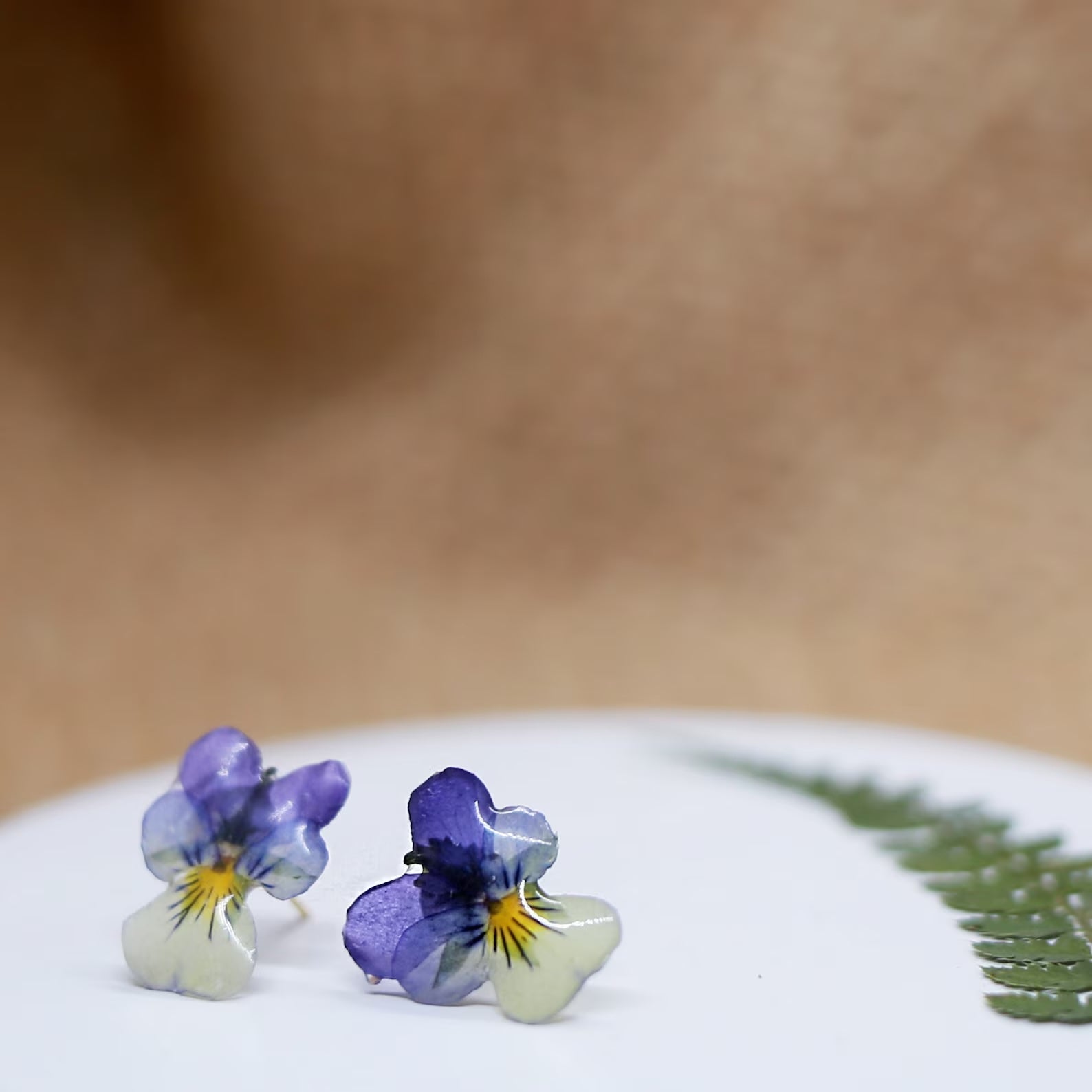 Pansy Stud Earrings