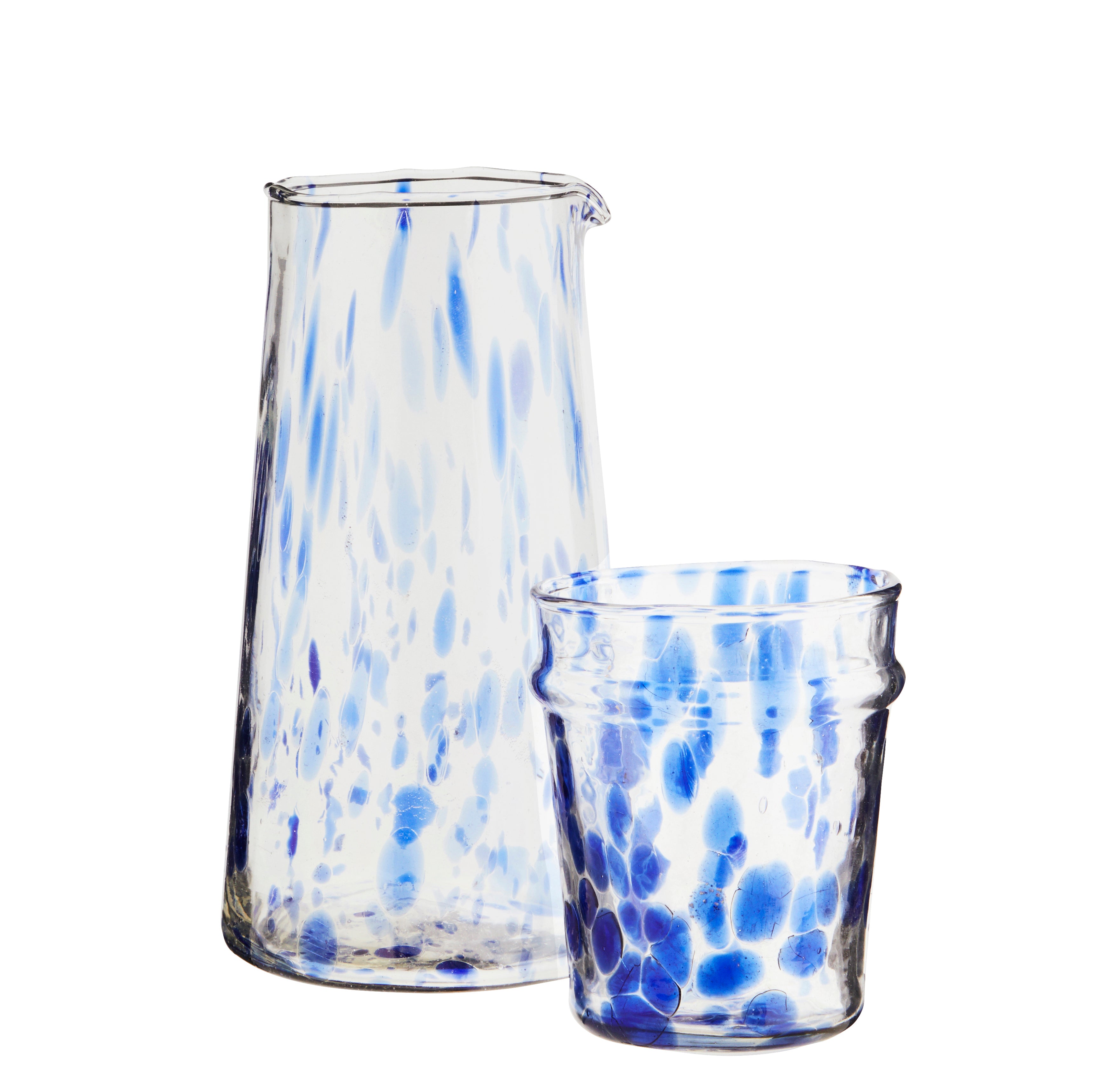 Speckled Drinking Glass | Blue
