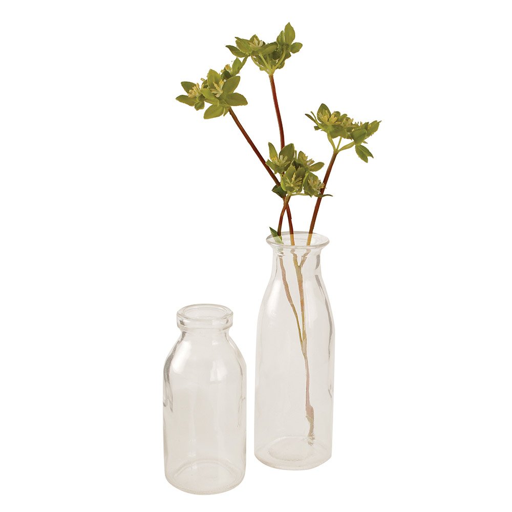 Mini Glass Milk Bottle Vases