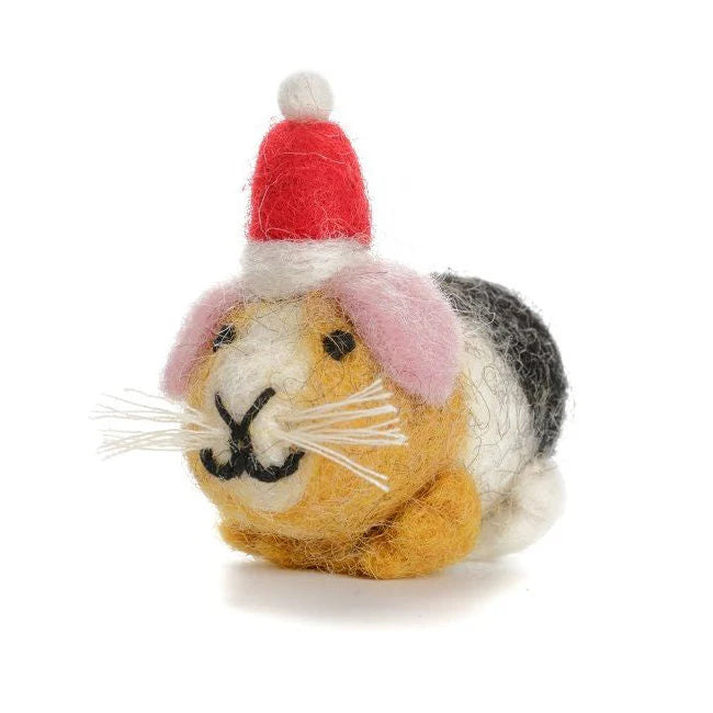 Felt Animal Christmas Tree Decoration | Guinea Pig