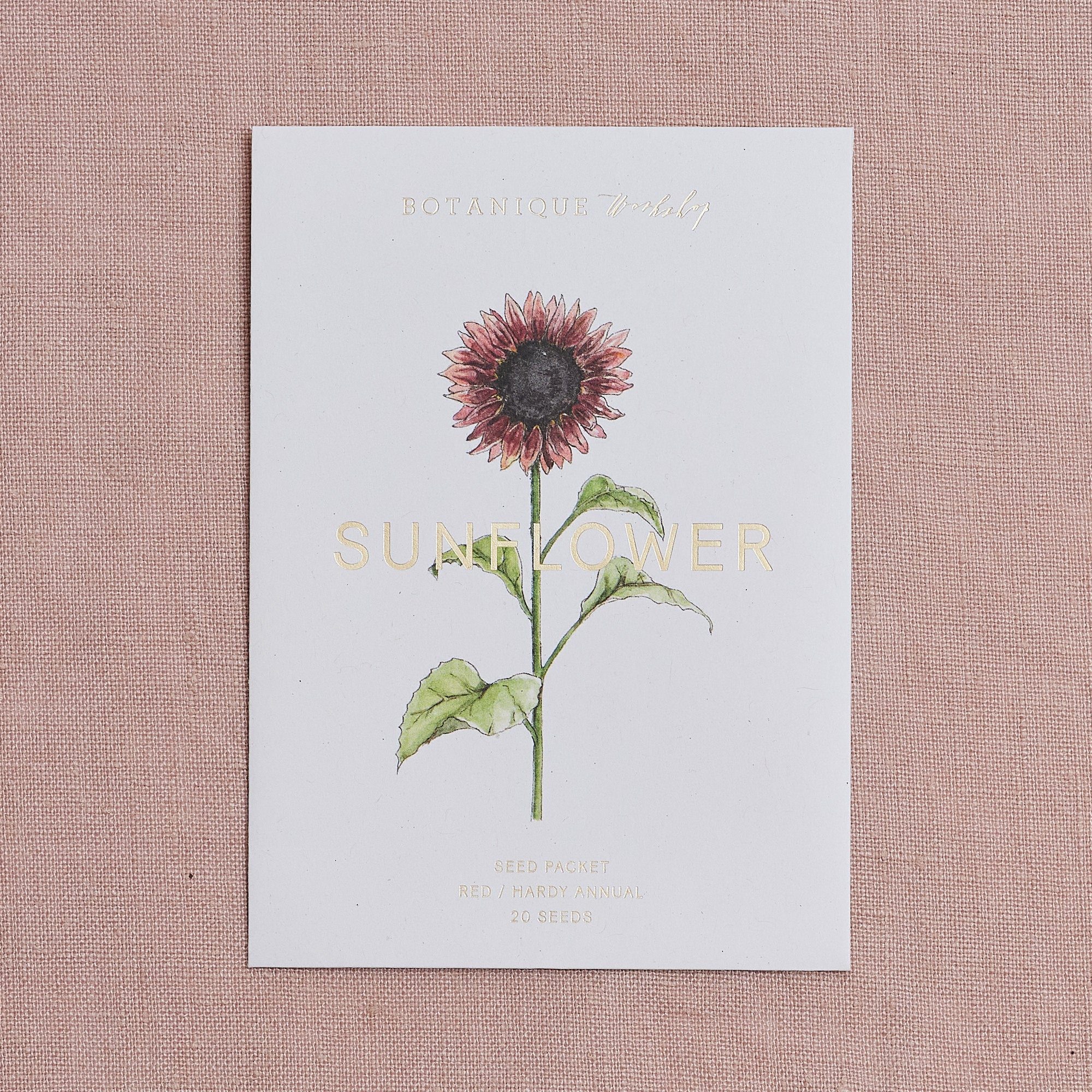 Red Sunflower Seed Packet