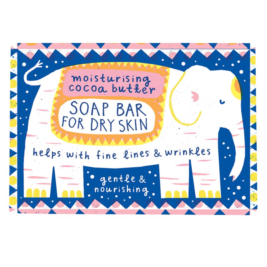 Printed Peanut Natural Soap Bar For Dry Skin