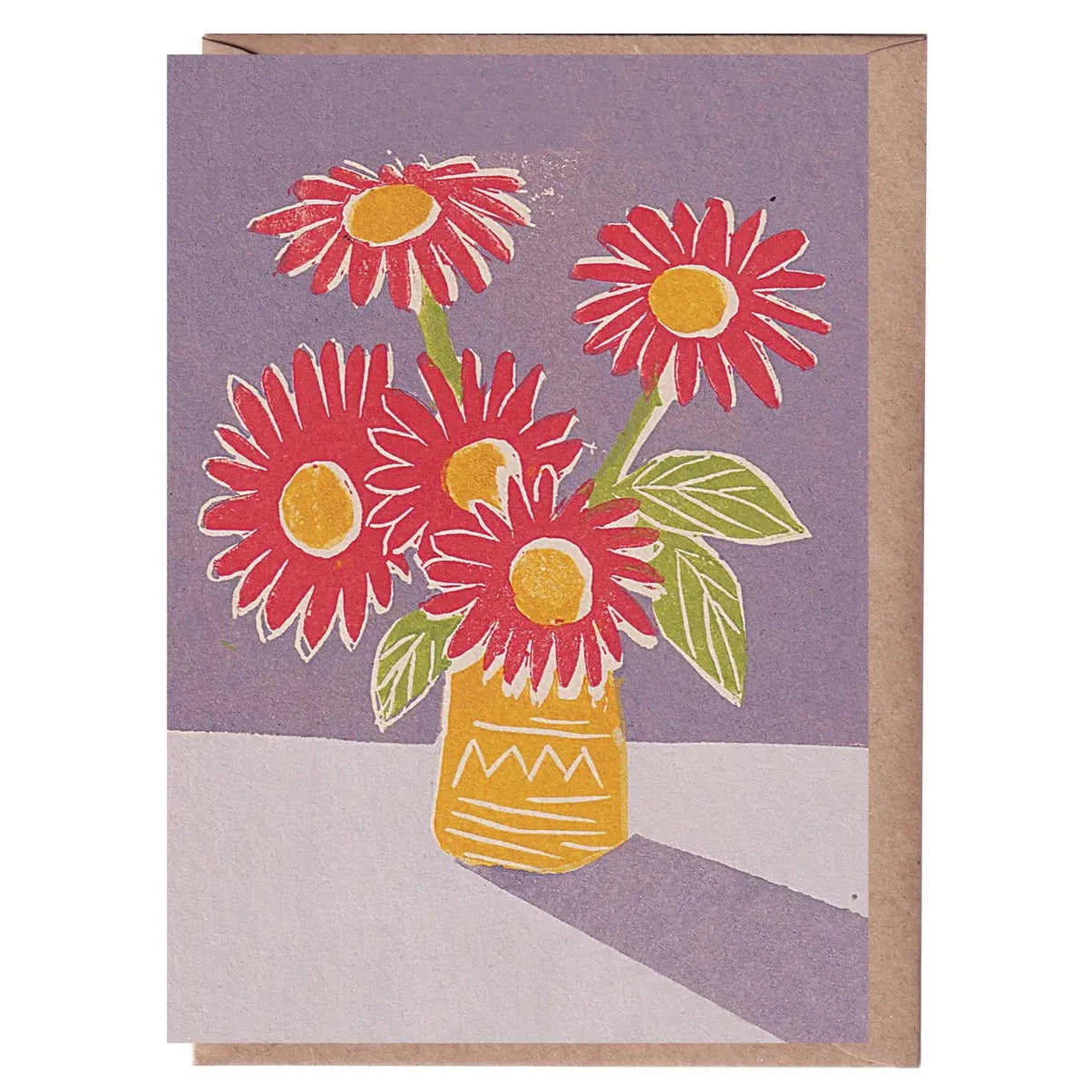 Red Flowers Greeting Card