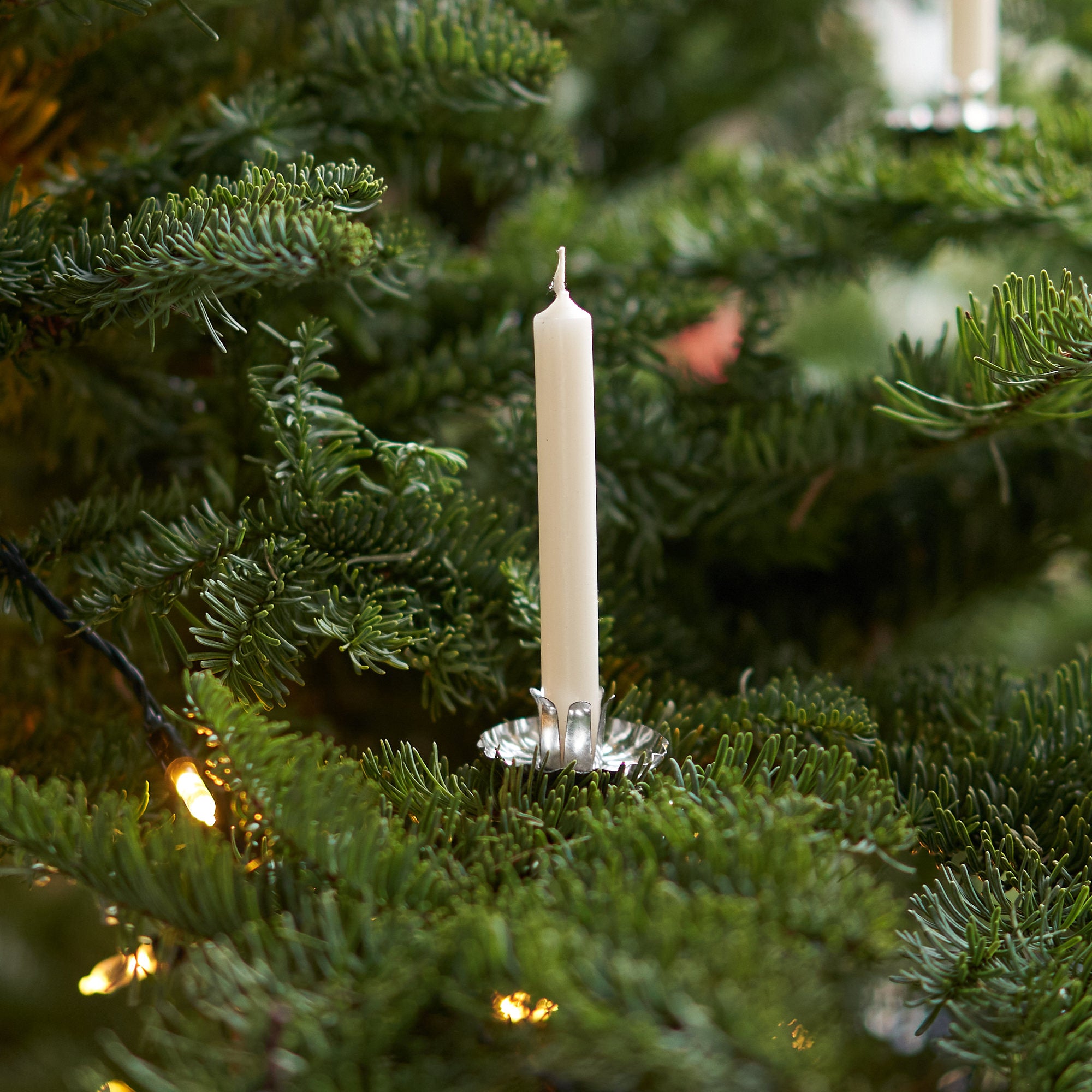 clip on candles for christmas tree in vintage style