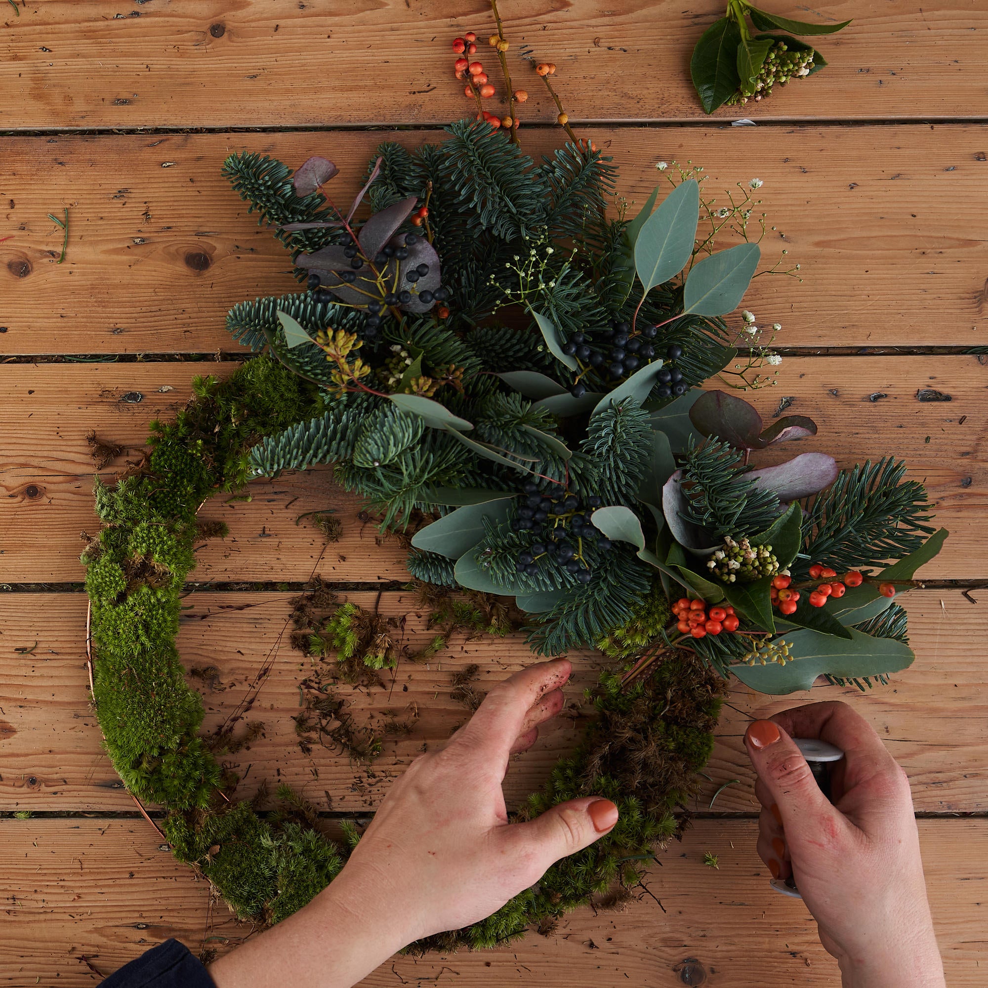 DIY Christmas wreath kit by Botanique Workshop London