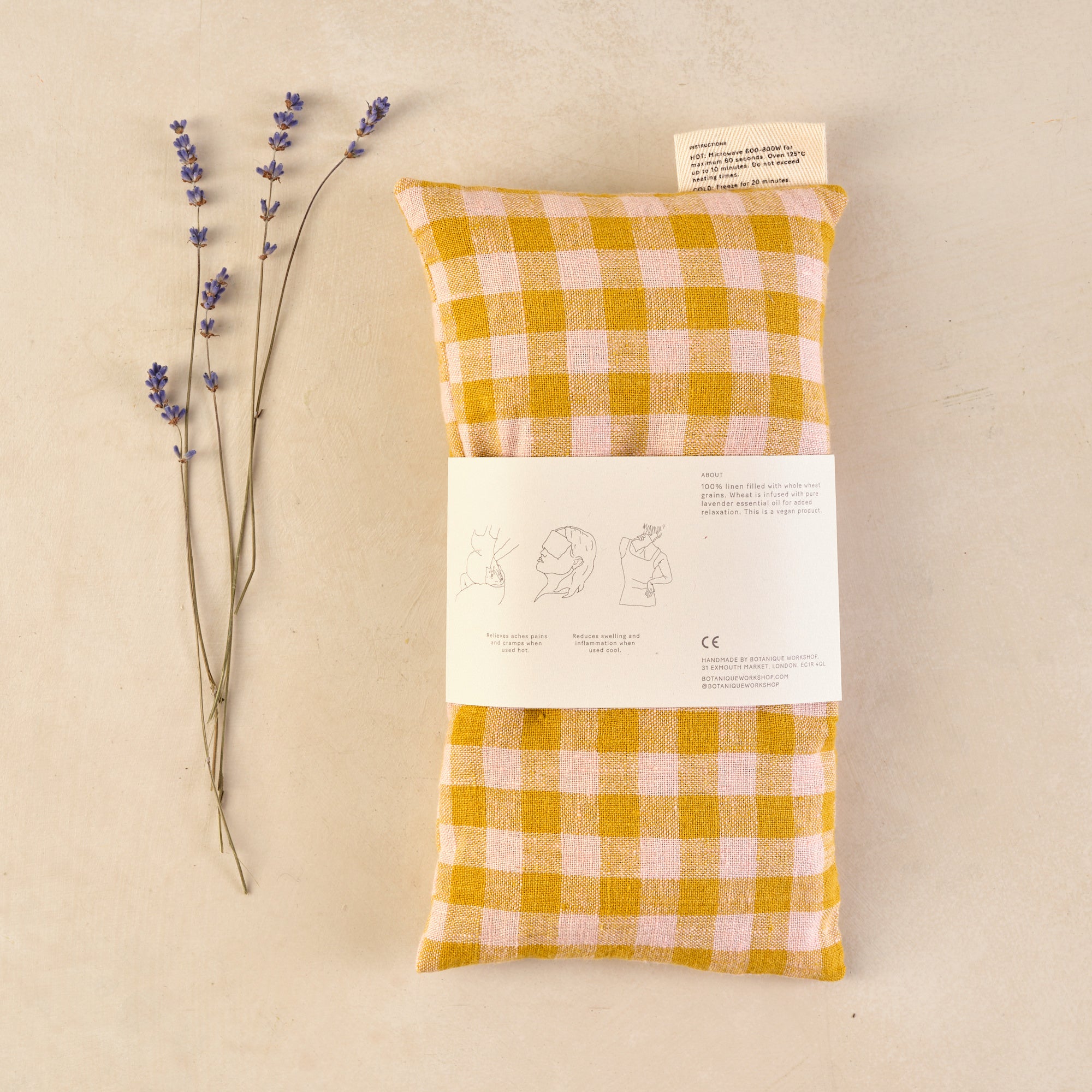 Multi-Use Lavender Therapy Pillow: Large Linen