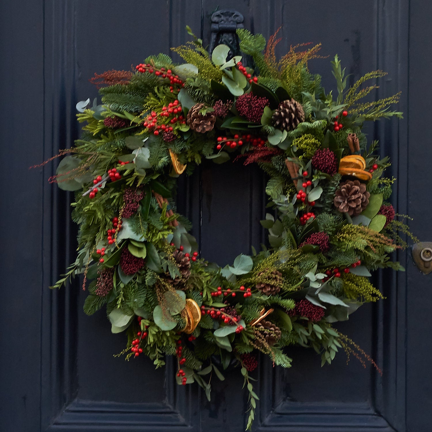 christmas wreath making workshop in London by Botanique Workshop on Exmouth Market Islington