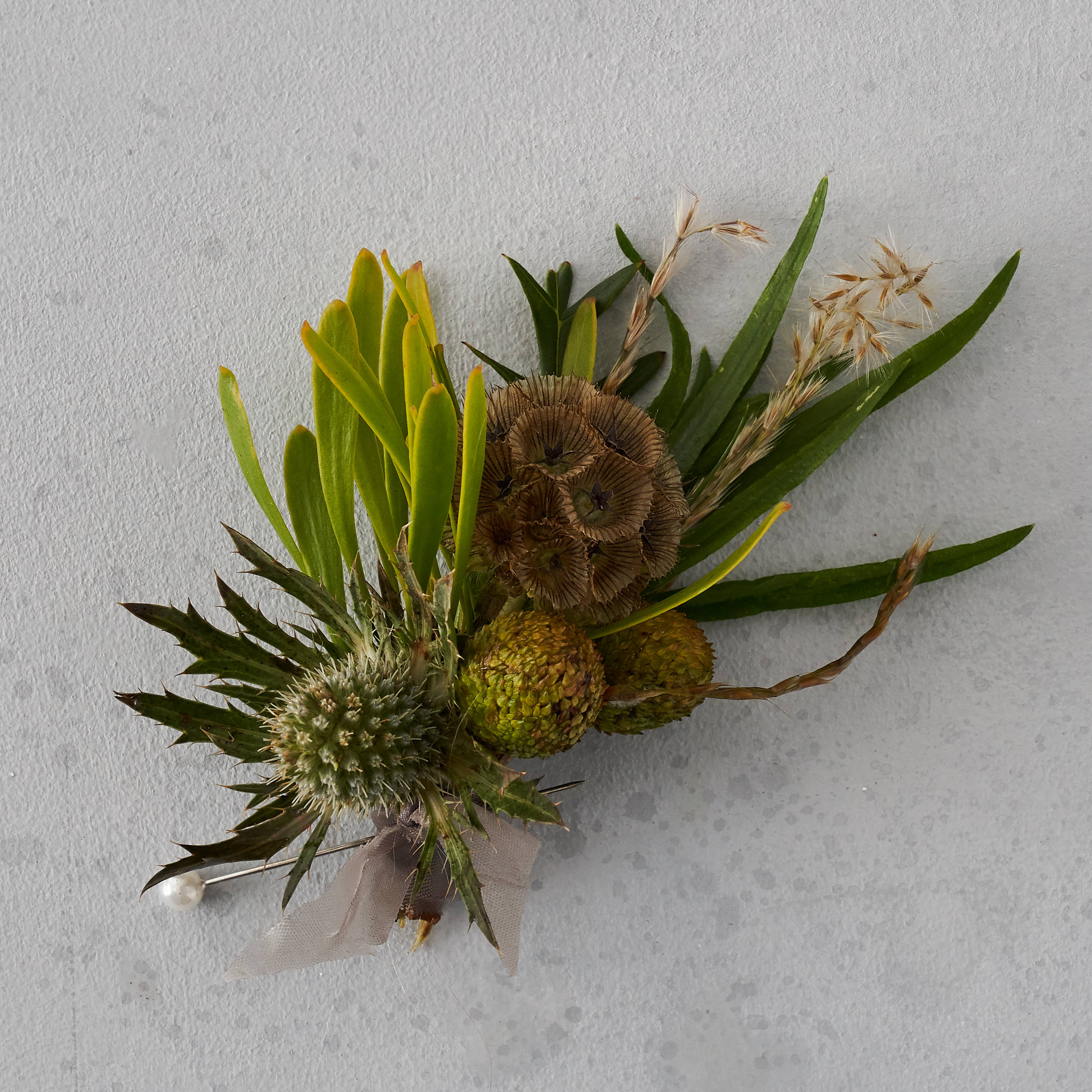 Lush Woodland Buttonholes / Corsages