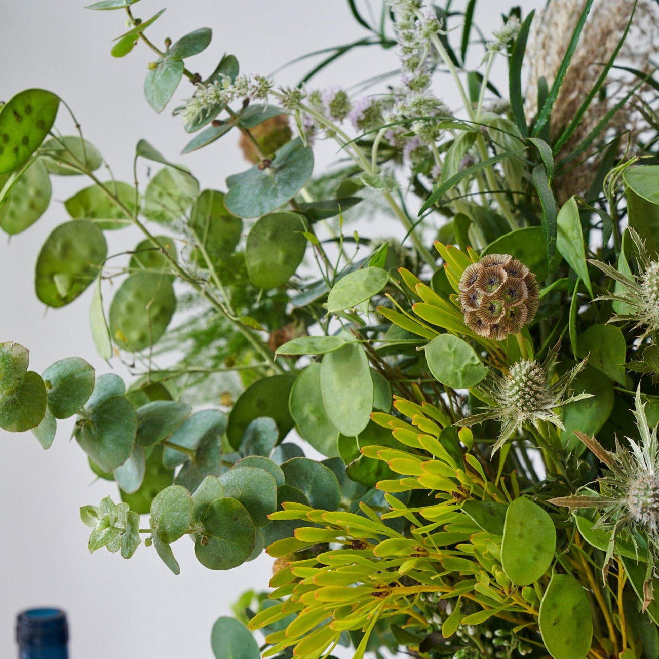 Lush Woodland wedding vase arrangement