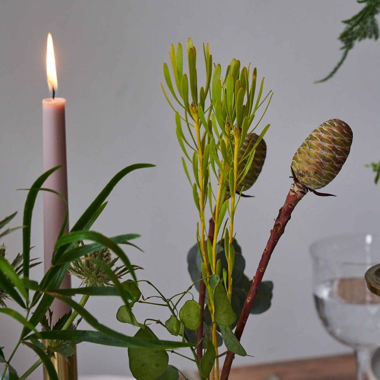 lush woodland bud vase arrangements for weddings and events