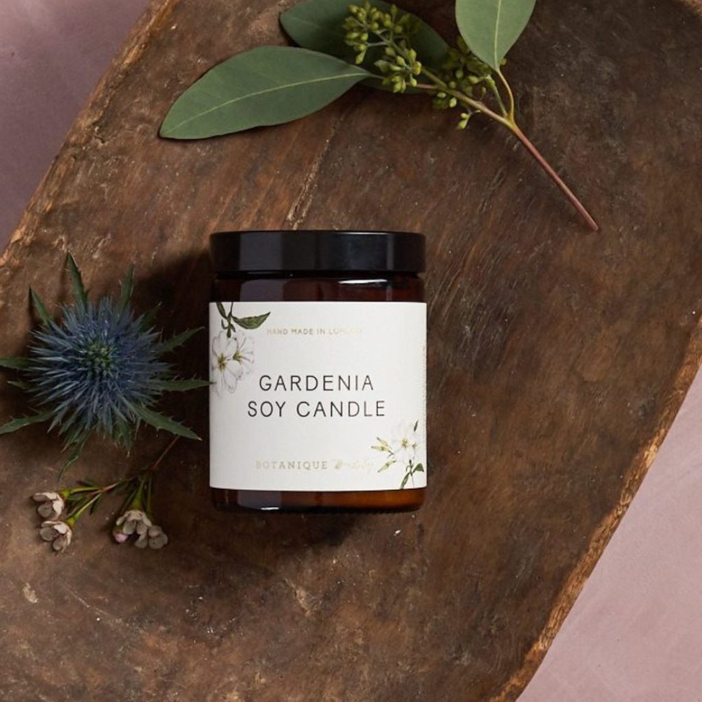 Hand-poured Gardenia scented Soy Candle