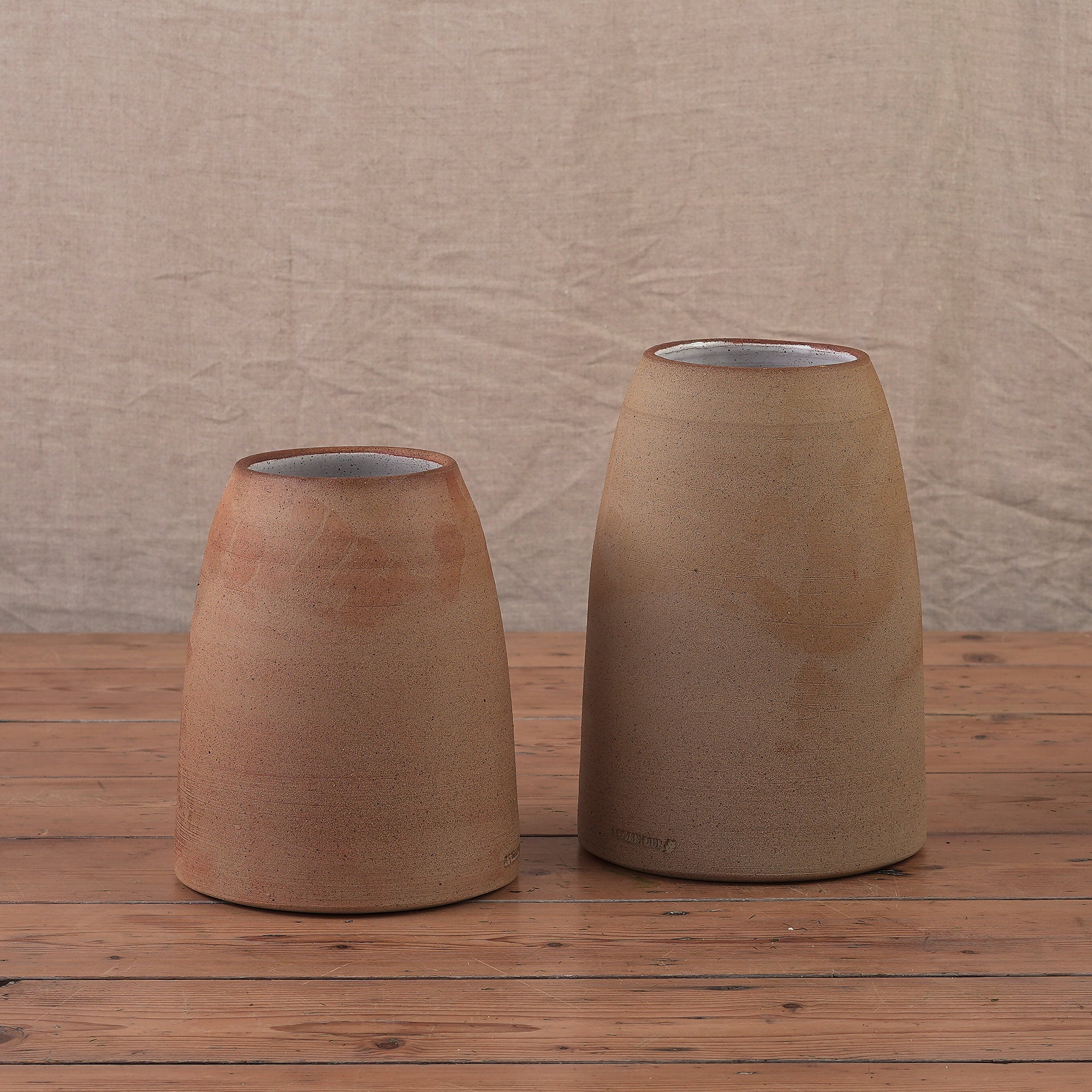 Hand Thrown Toasted Ceramic Vase