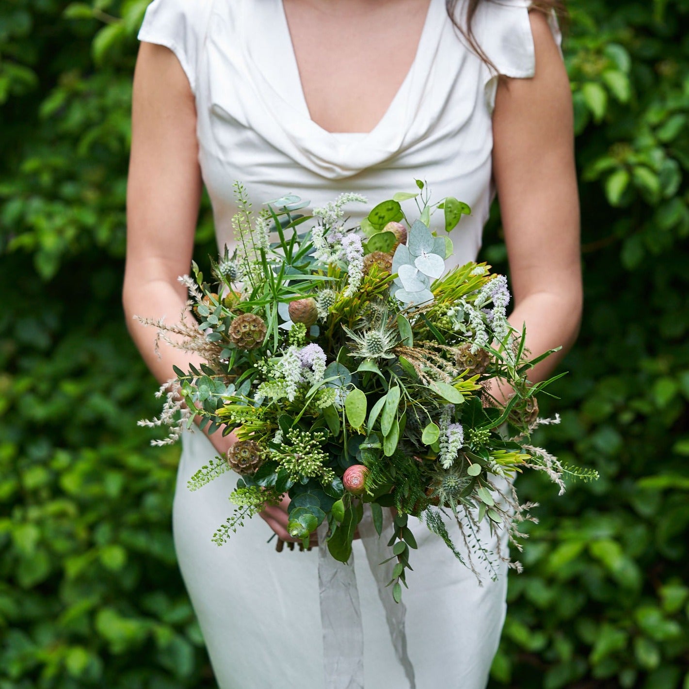 lush woodland bridal bouquet