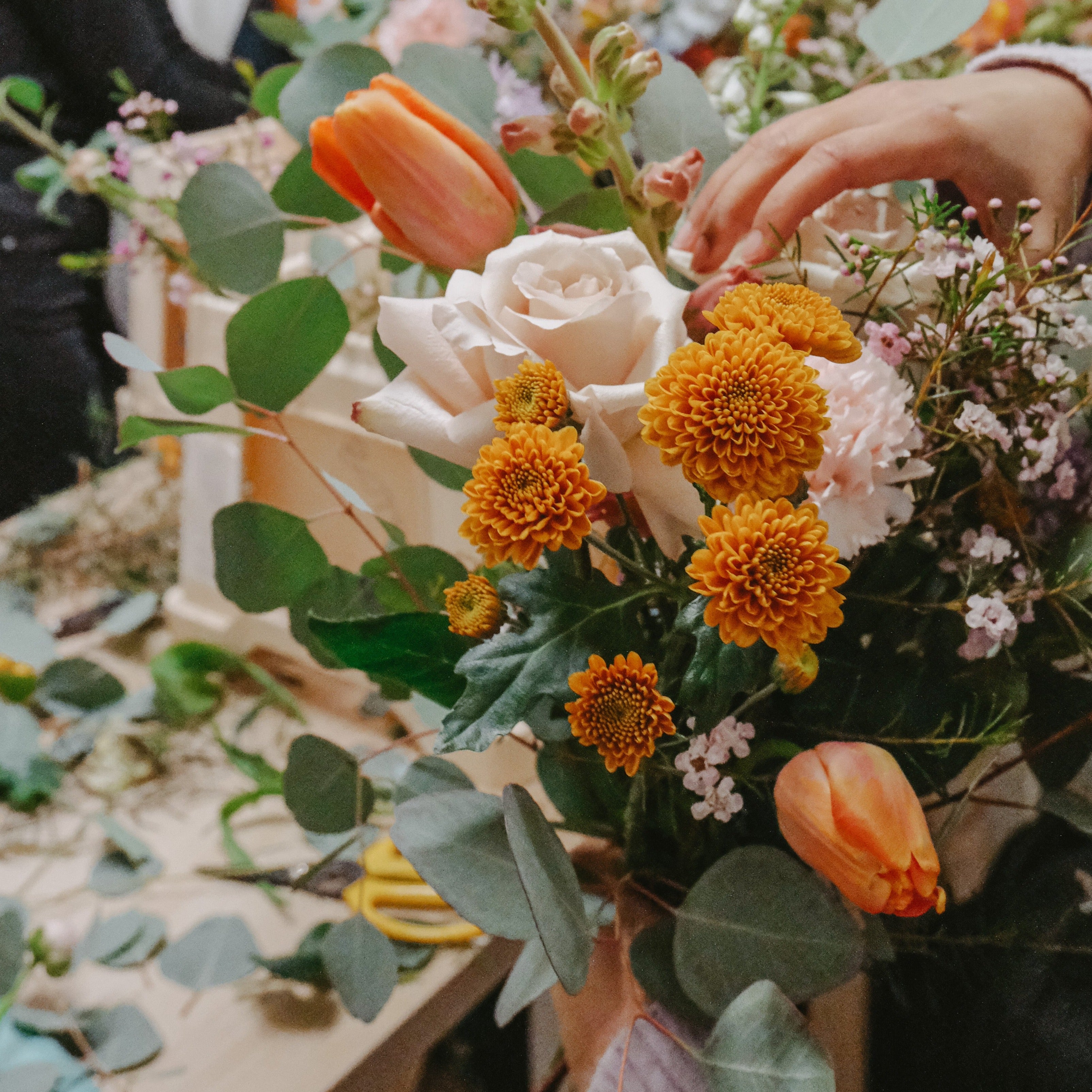 flower arranging workshops and classes by Botanique Workshop in London