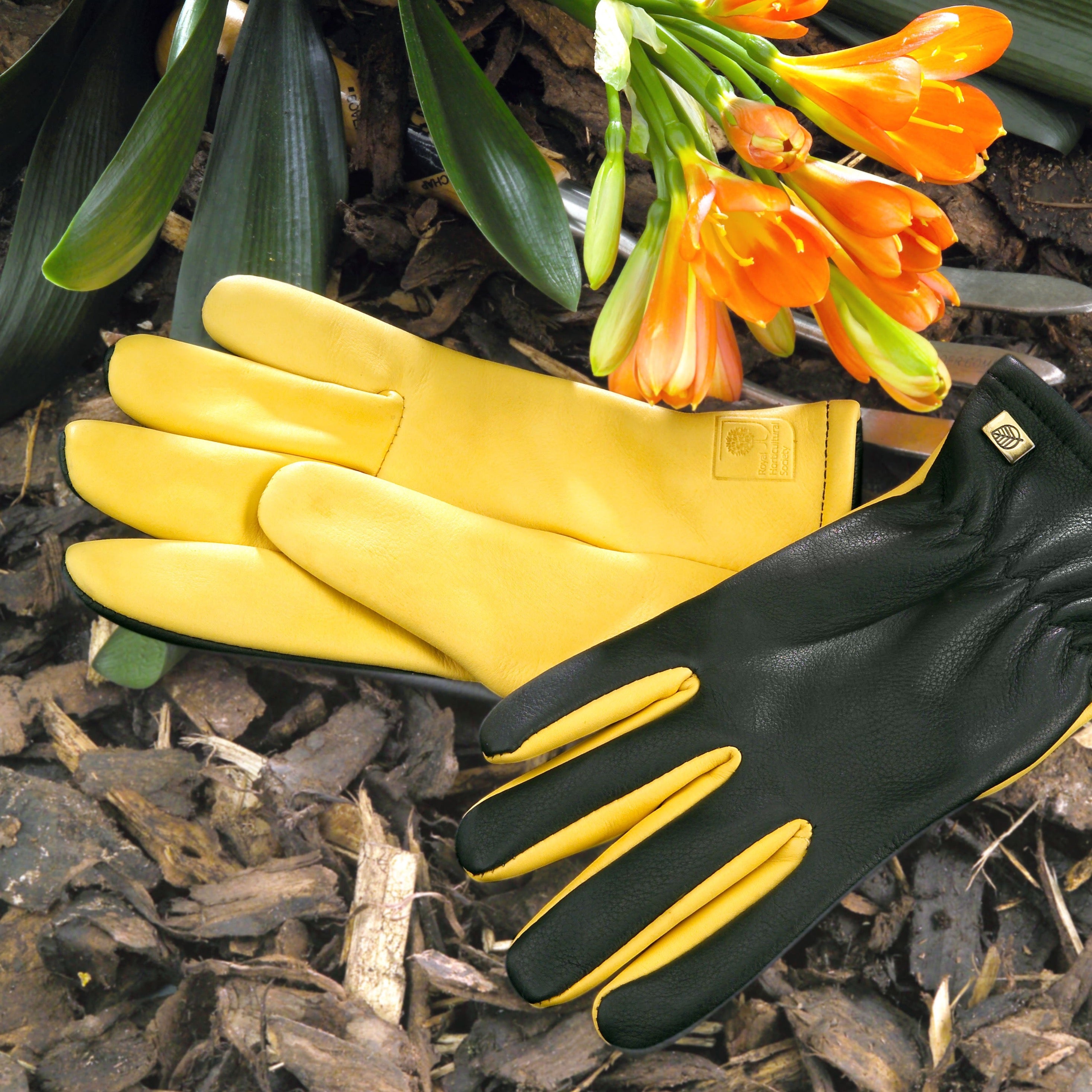 Dry Touch Leather Gardening Gloves