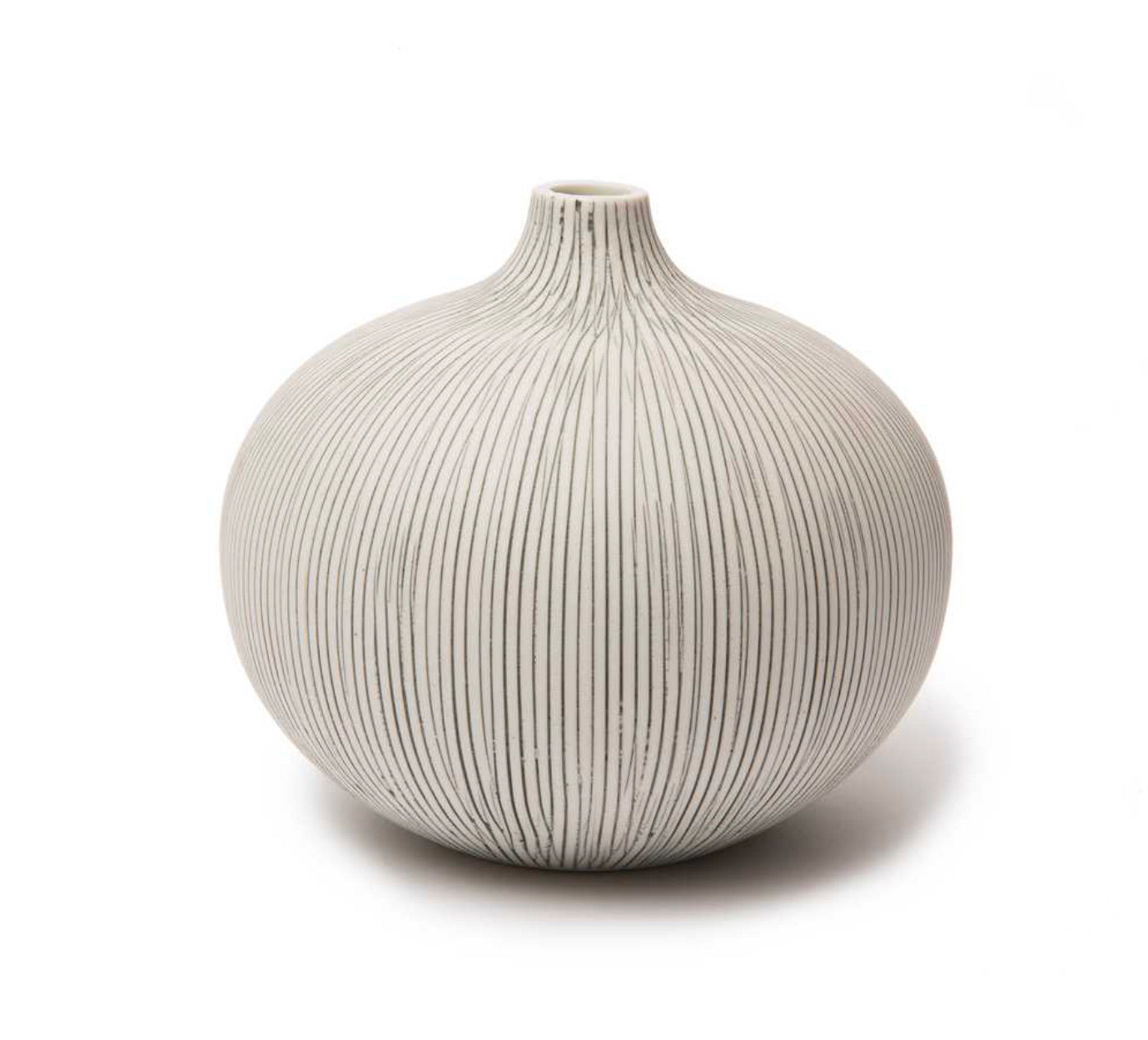 Lindform Bari Vase Medium Stripe Grey