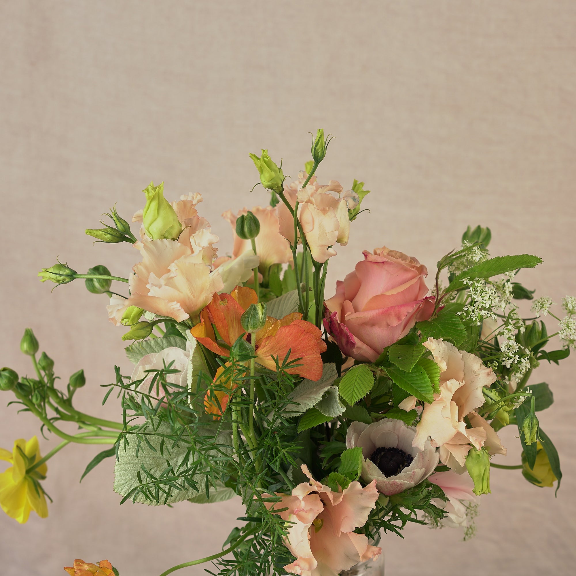 Artificial Midsummer Meadow Wild Flower Arrangement in Jam Jar Vase - Faux  Fake Floral Home Decoration - Measures H25cm