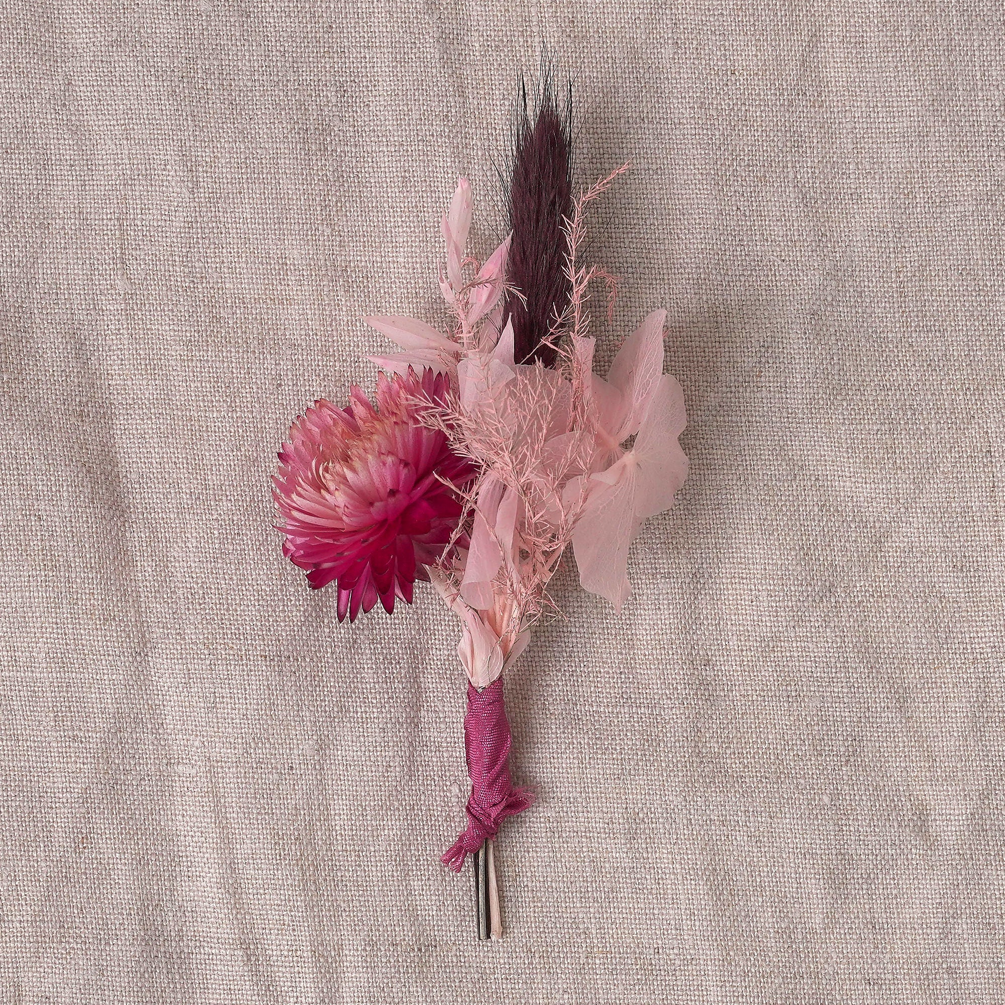 Wild Cherry Dried Flower Buttonhole