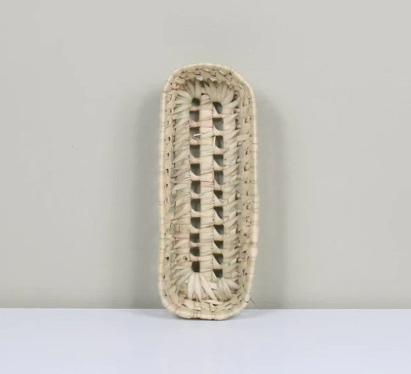 Long Open Weave Storage Tray