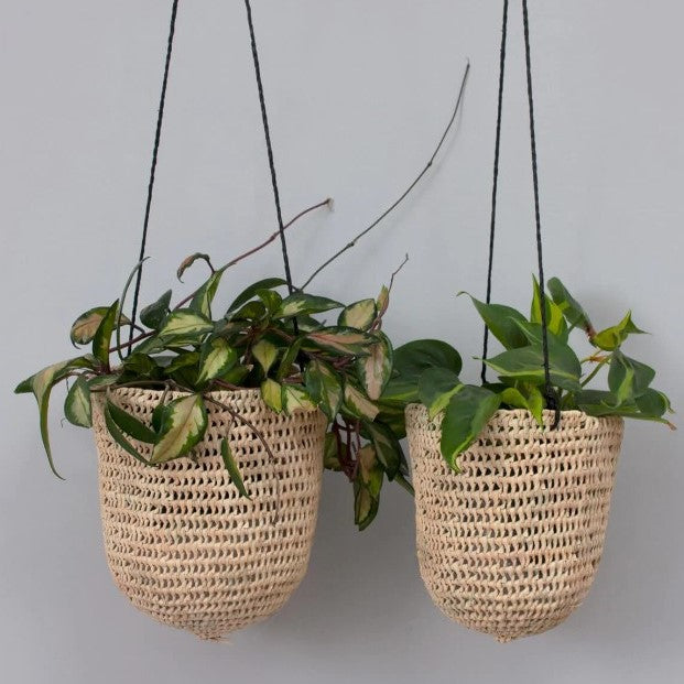 Open Weave Hanging Baskets