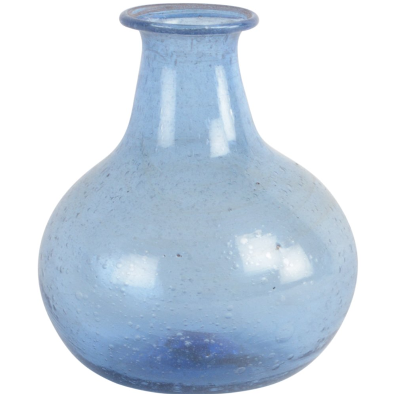 Palar Recycled Glass Vase | Lapis