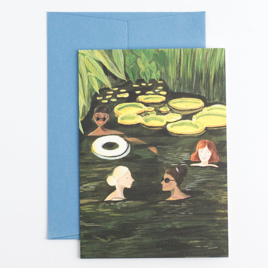 Wild Swimmers Greetings Card