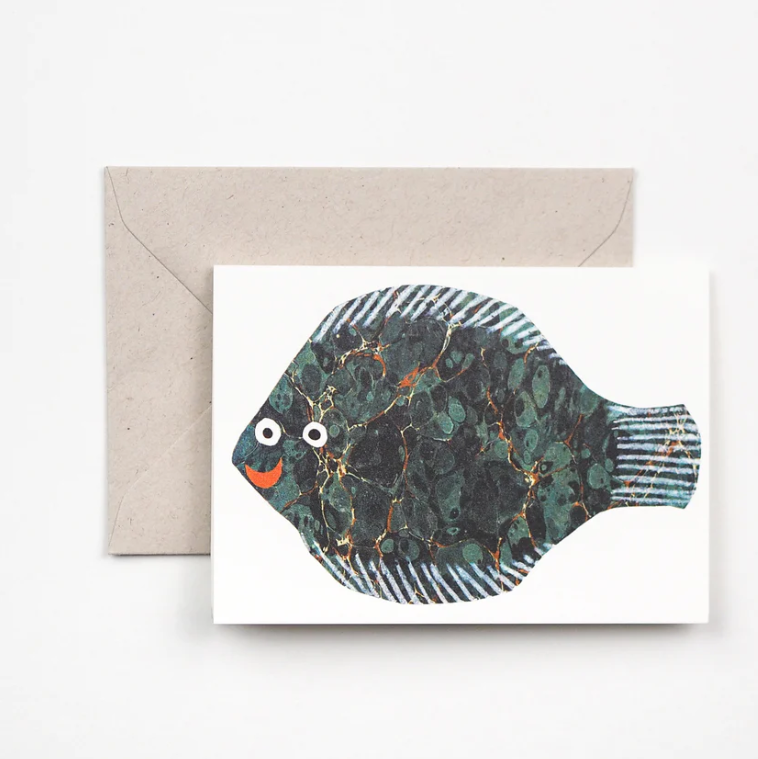 Happy Fish Mini Greetings Card
