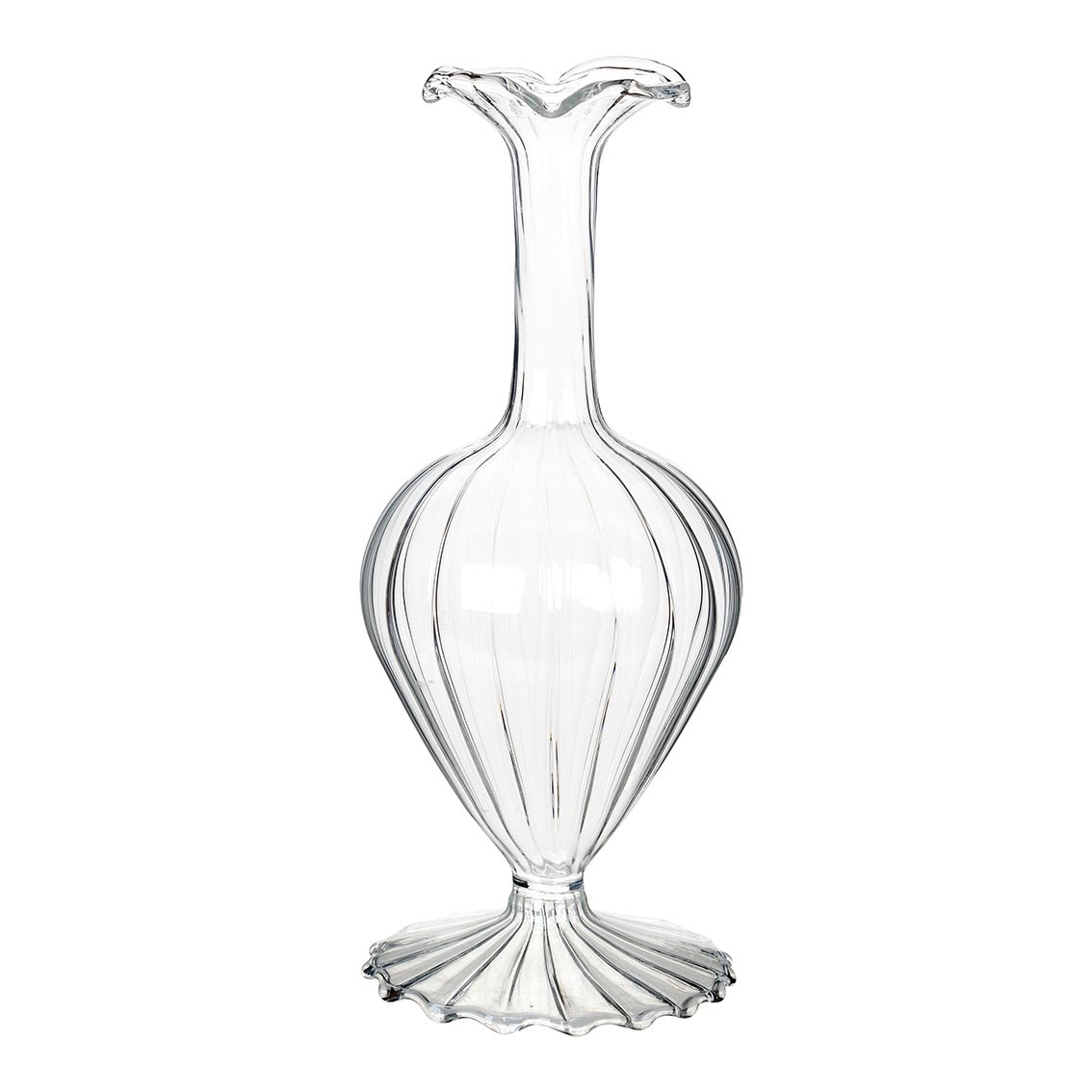 Large Glass Bud Vase