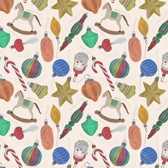 Vintage Baubles Wrapping Paper
