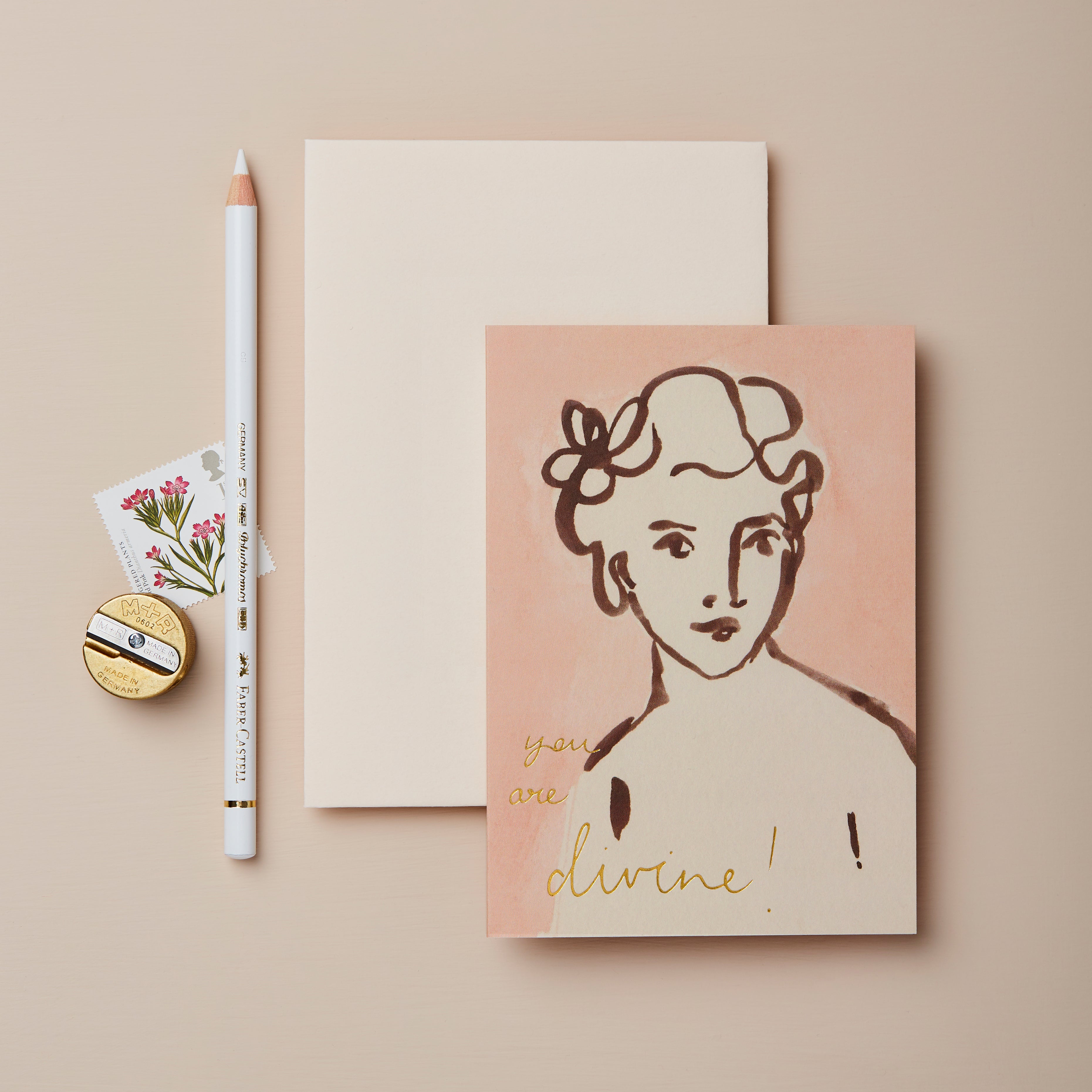 'You Are Divine' Female Greetings Card
