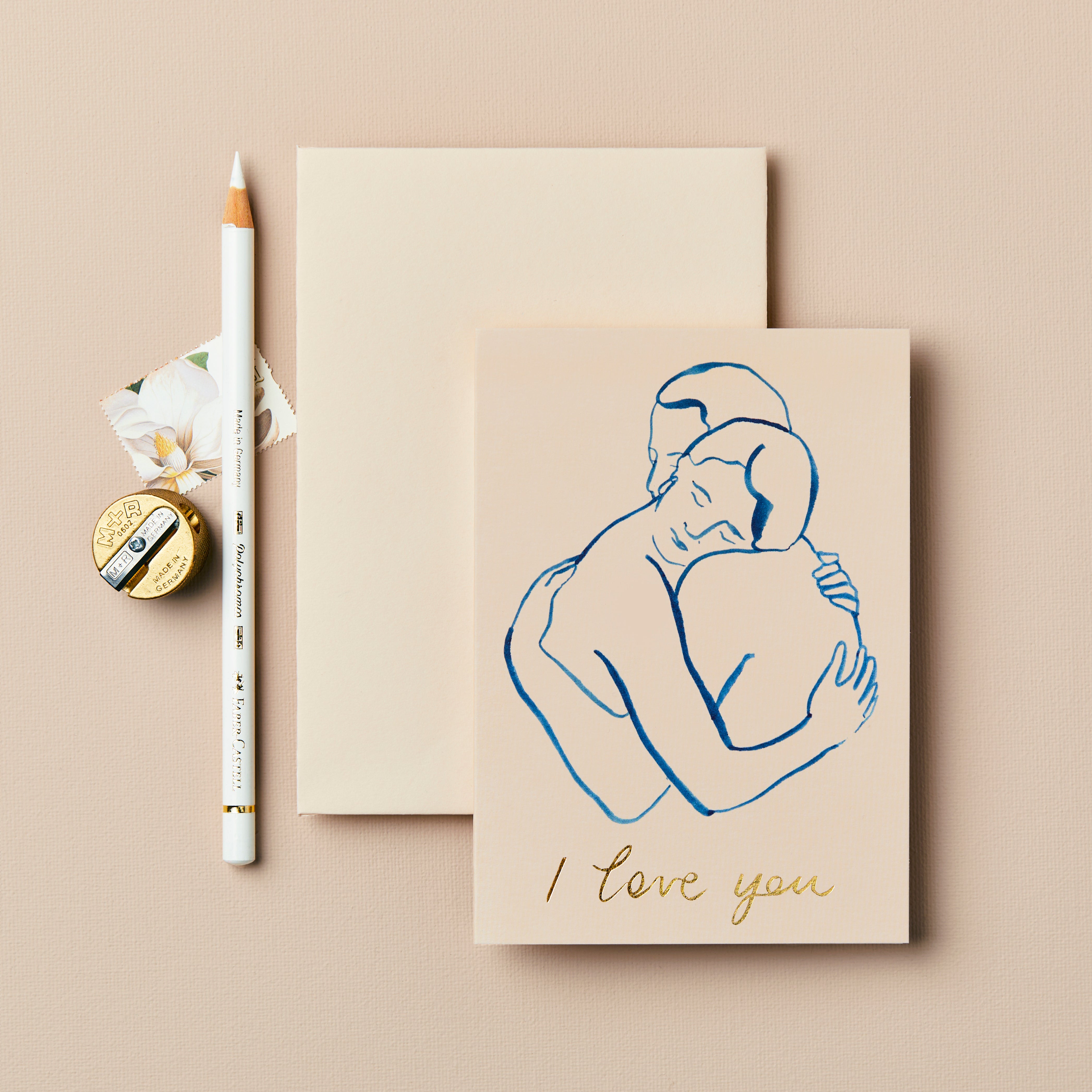 'I Love You' Figures Greetings Card