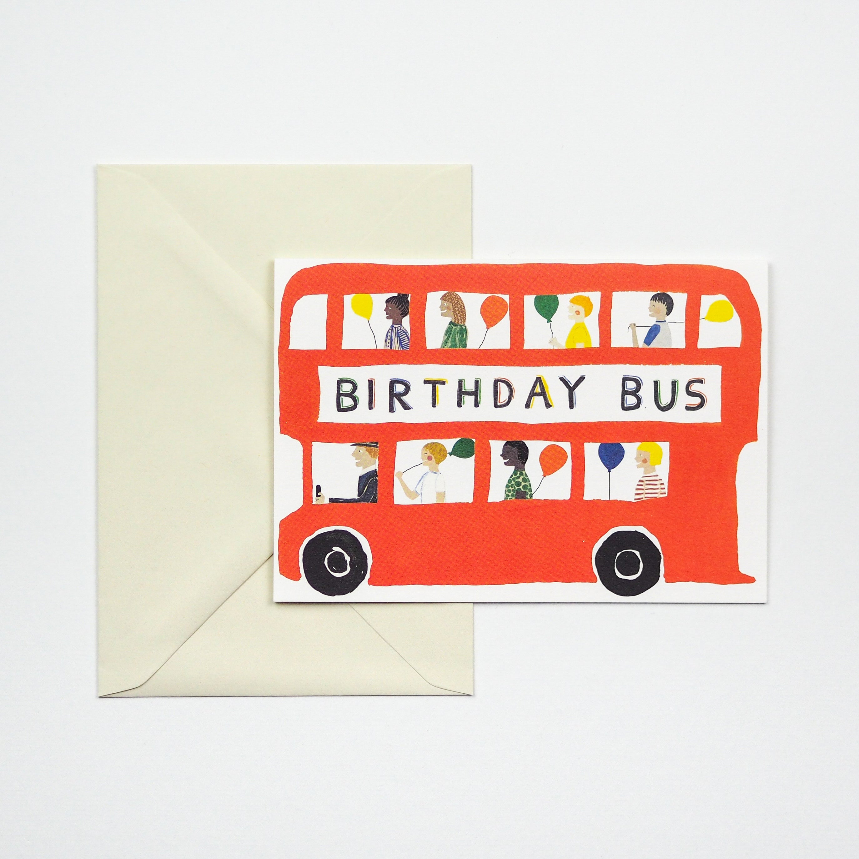 Birthday Bus Greetings Card