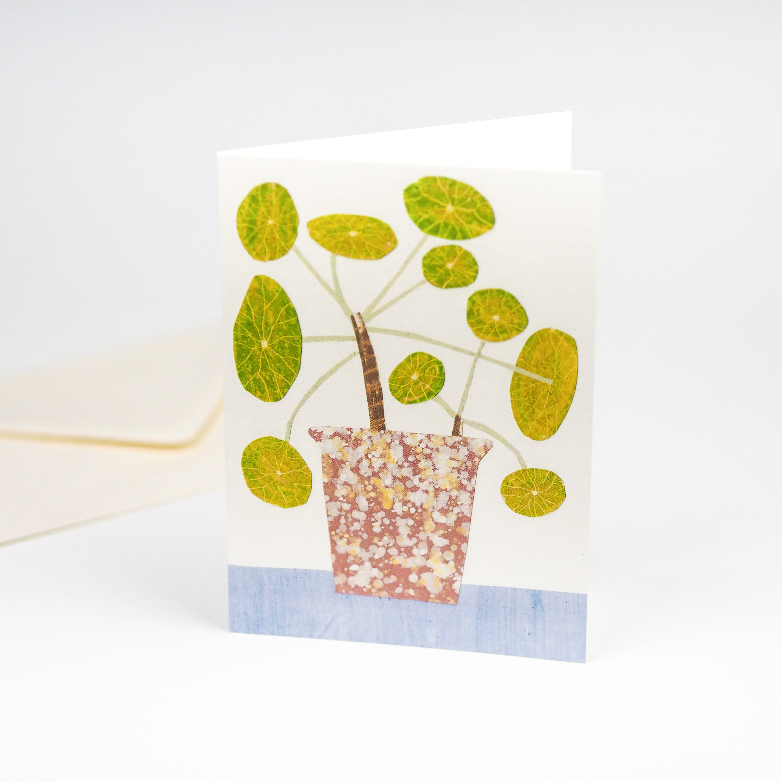 Pilea Plant Greetings Card