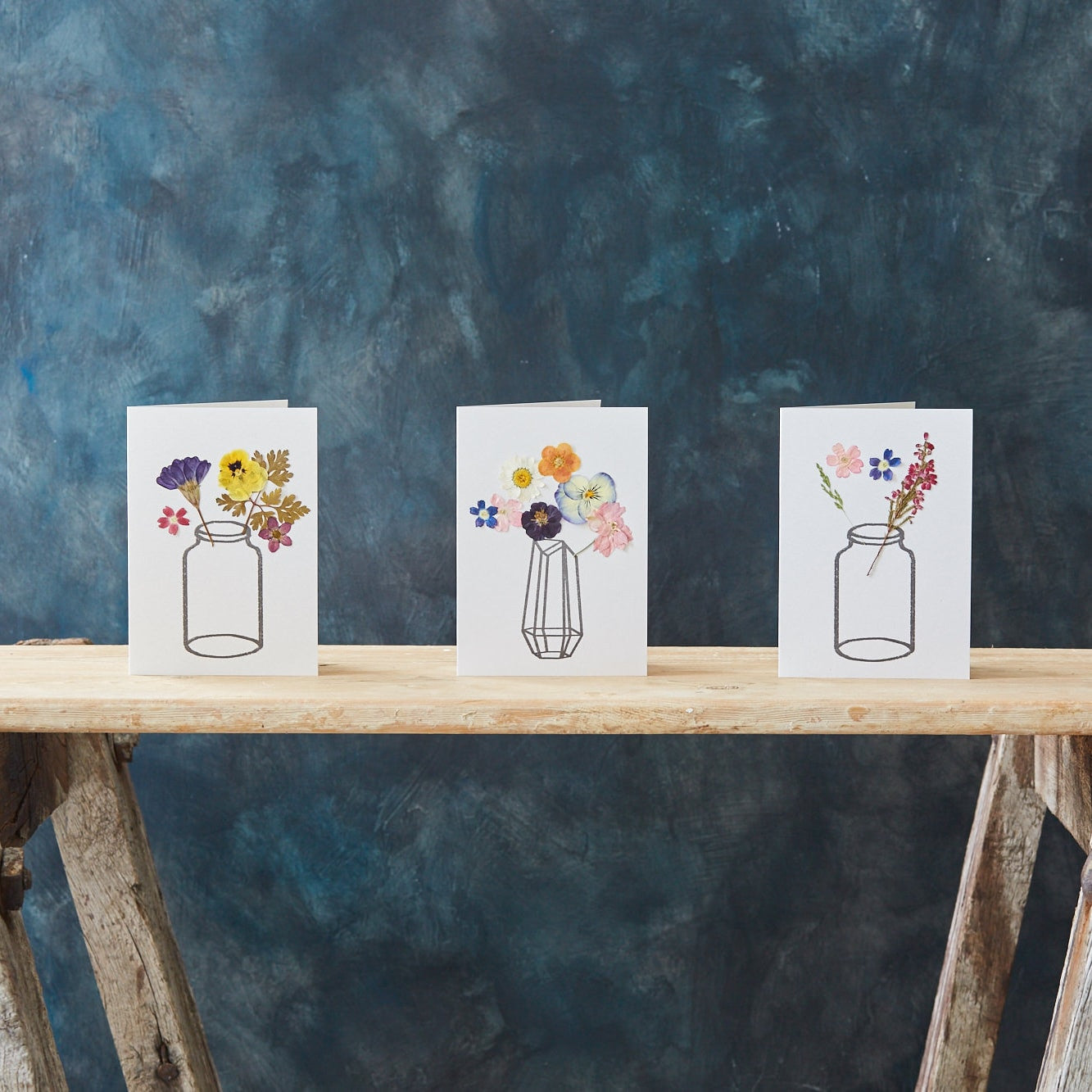 Pressed Flower Greeting Card – Handmade by Botanique Workshop