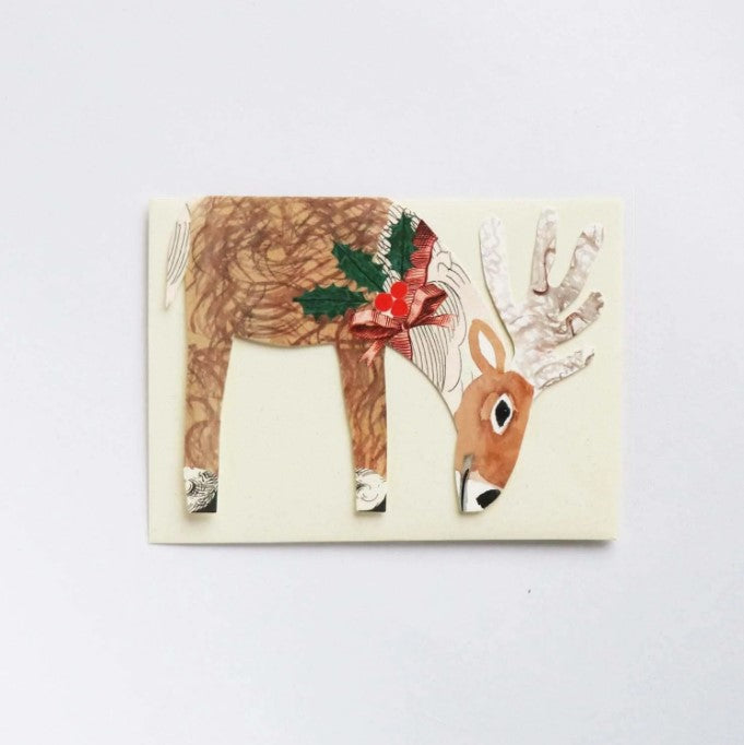 Die Cut Reindeer Card