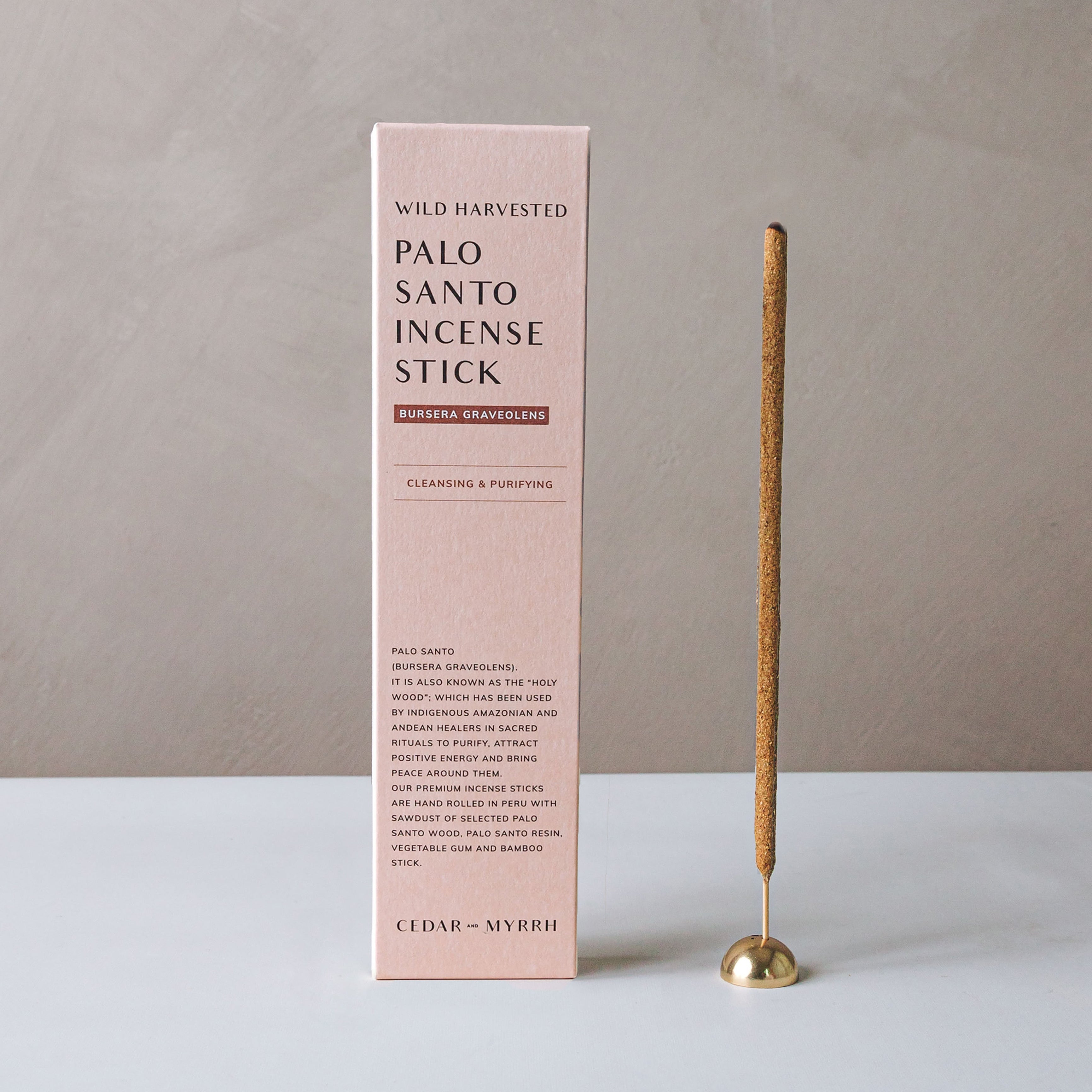 palo santo incense sticks by Wild Harvested brand