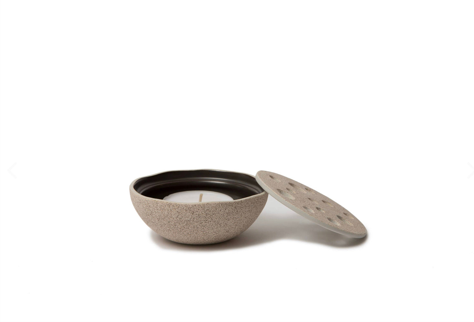 Lindform Straw Ikebana Vase & Tea light Holder in Medium Sand | Small