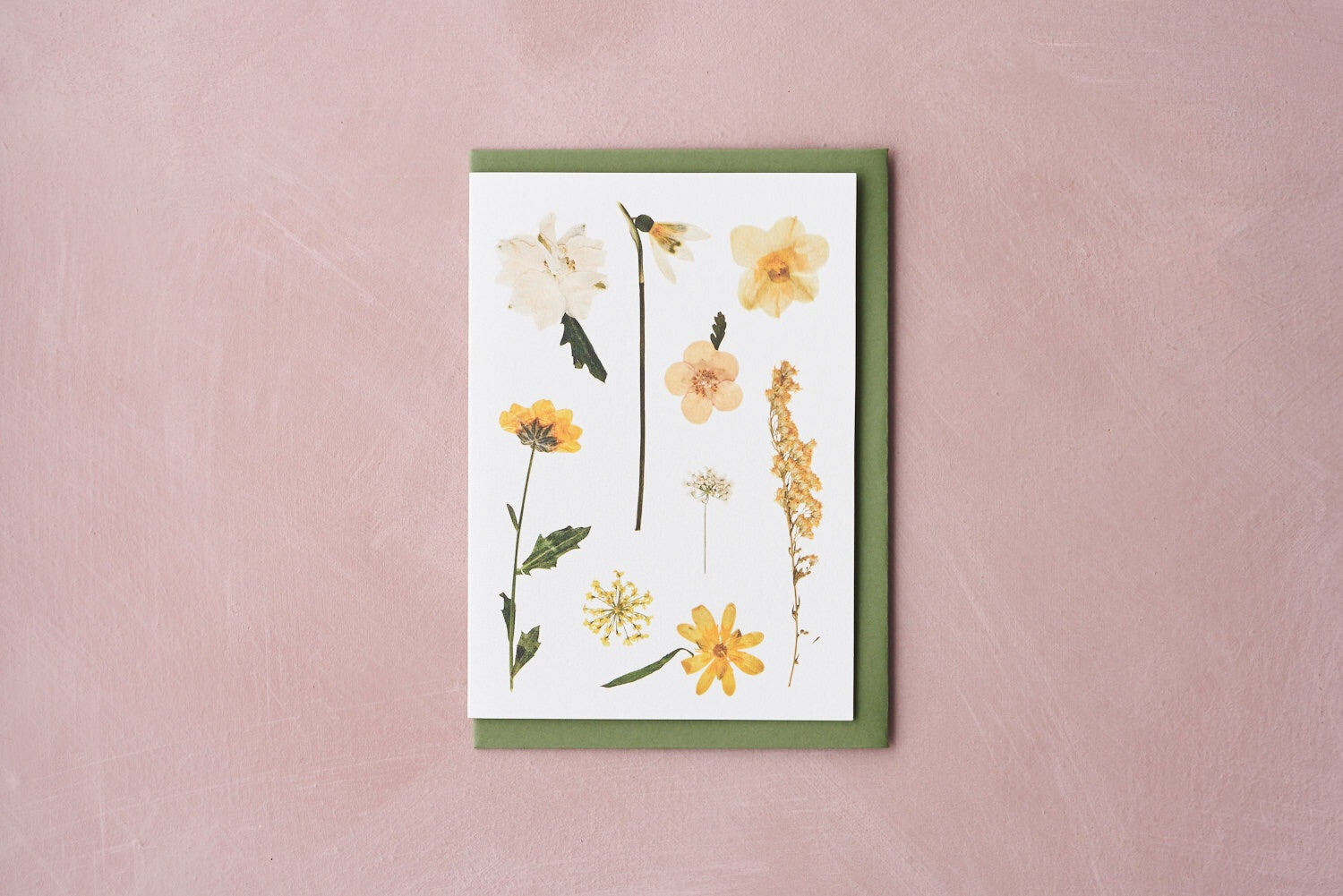 Pressed Flower Botanical Greetings Card - Signs of Spring