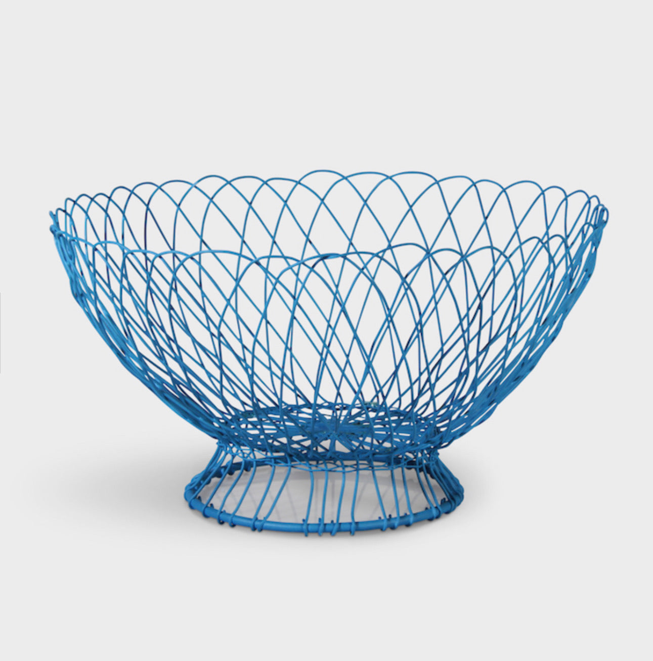 Blue Twist Wire Basket