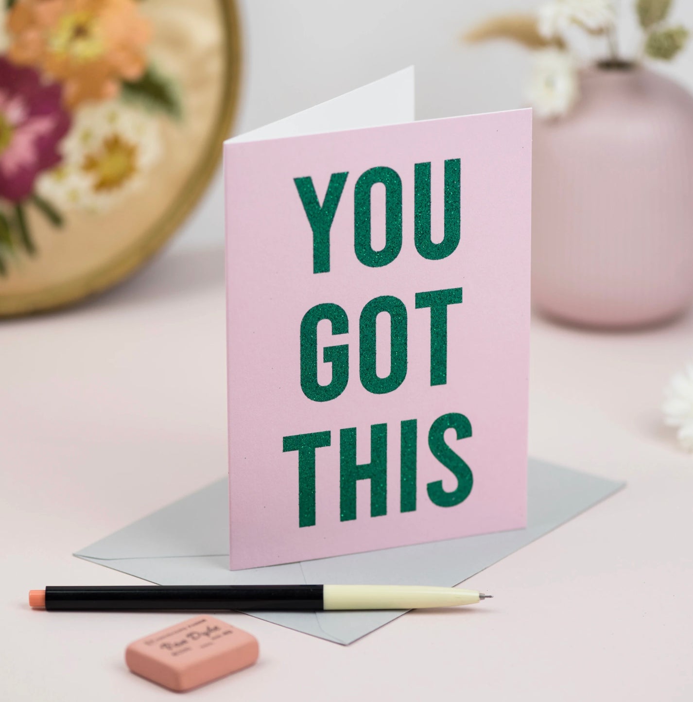 "You Got This" Biodegradable Glitter Greetings Card