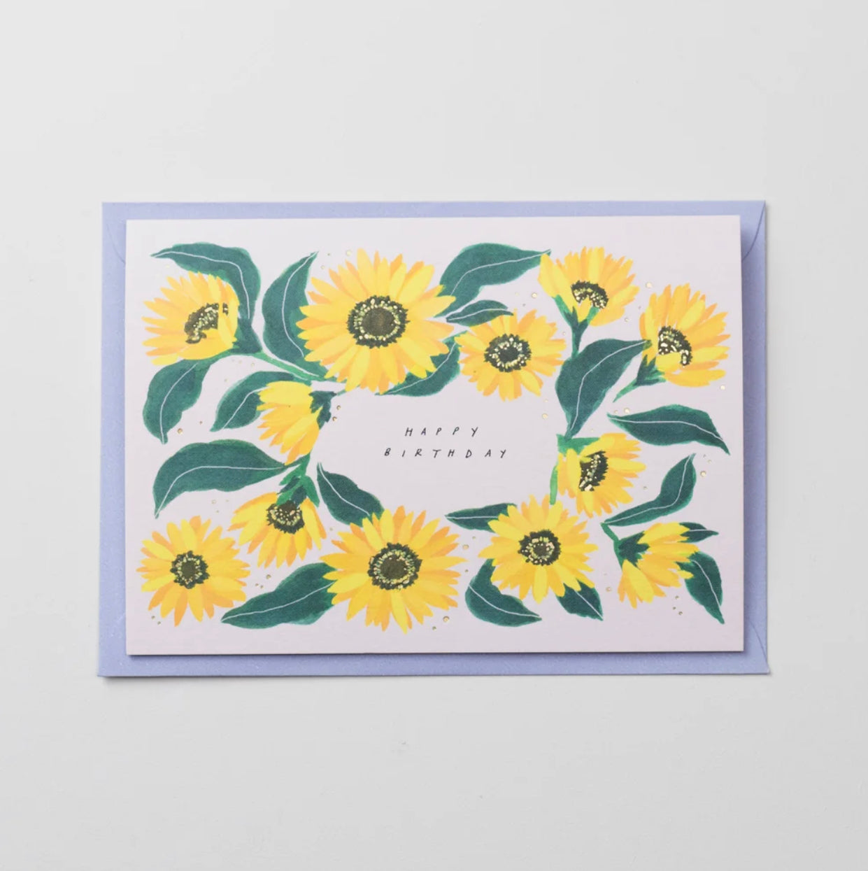Happy Birthday Sunflowers Greetings Card