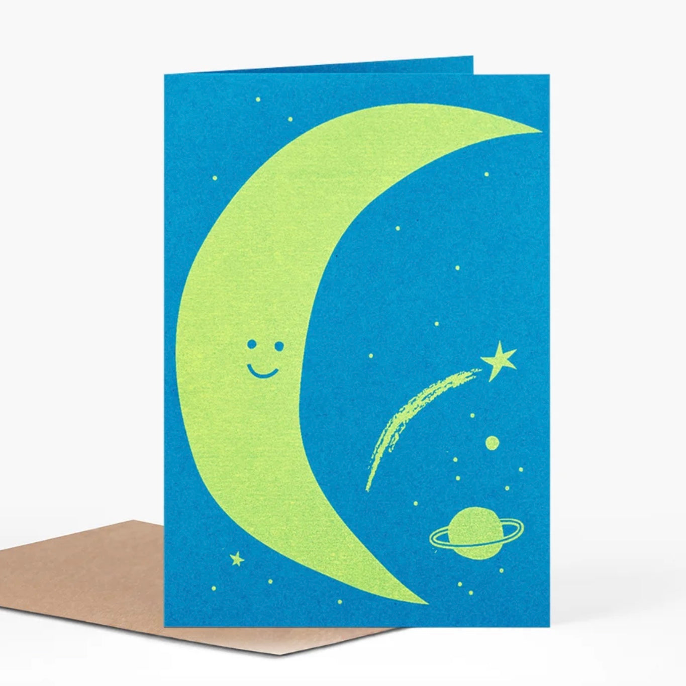 pirrip press crescent moon greeting card