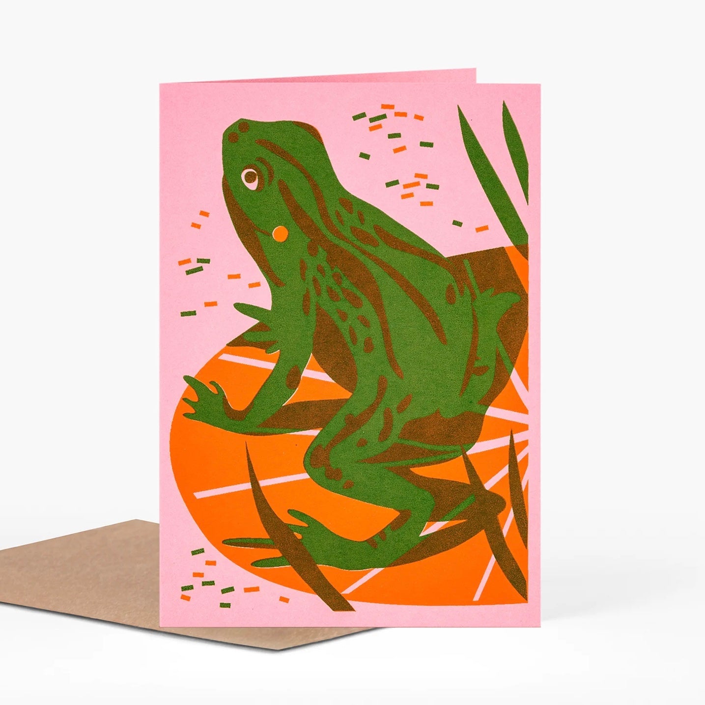 greeting card with frog