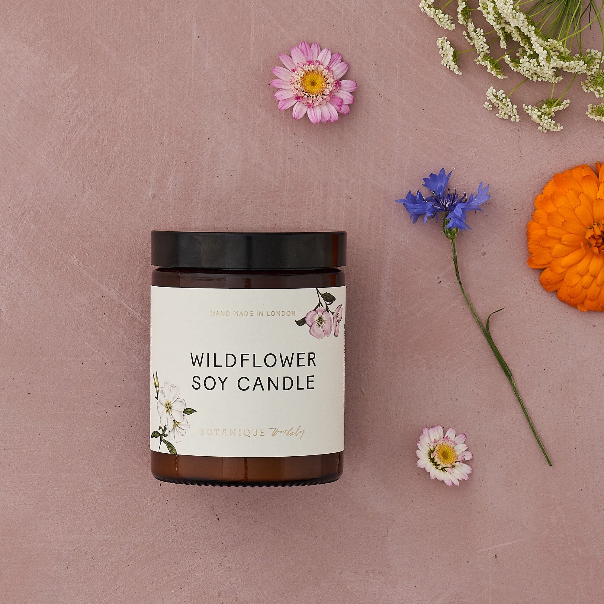 Hand-poured Wild flower scented Soy Candles