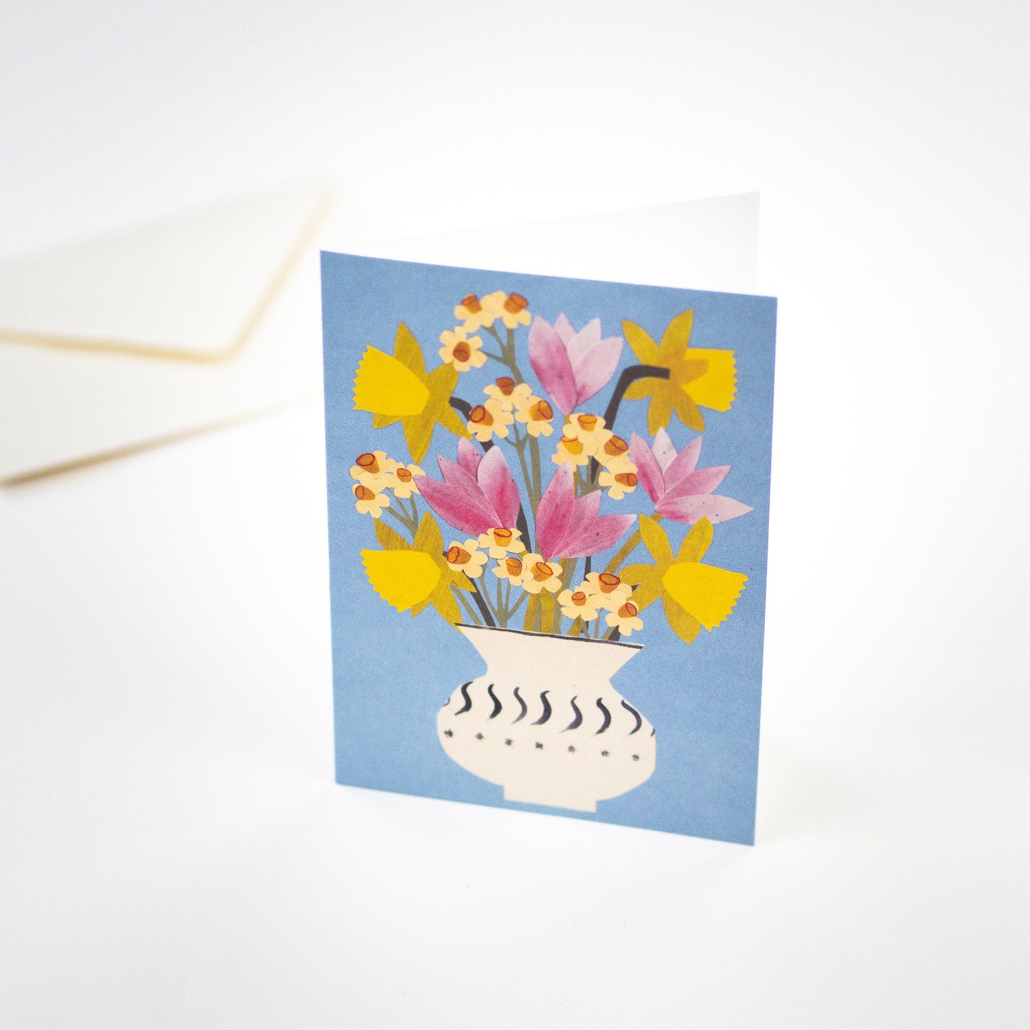 Spring Flowers Greetings Card